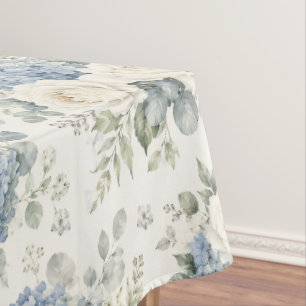 Nappe Hydrangea Bleu Poussiéreux Rose Blanche Crème Flor