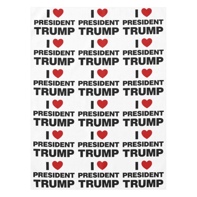 Nappe I Love Président Trump Heart (Devant)