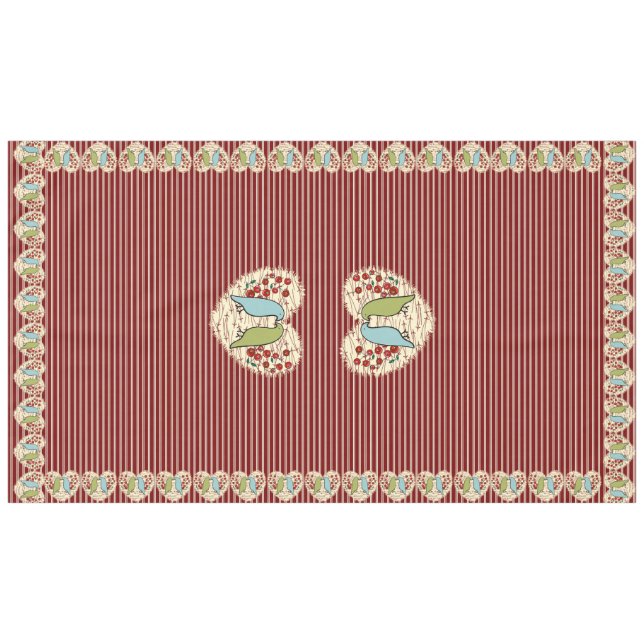 Nappe I Love Winter Birds and Berries 60" x 104" (Devant (Horizontal))