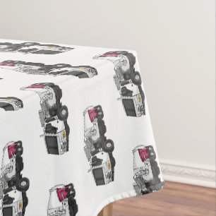 Nappe Illustration de camion à ordures animé