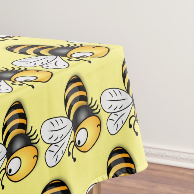 Nappe Illustration de dessin animé d'abeilles joyeux (In Situ)