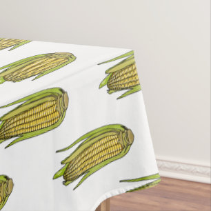 Nappe Illustration de dessin sur le maïs
