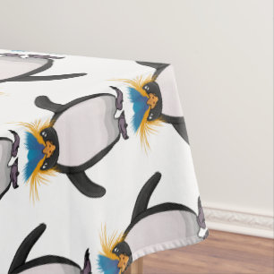Nappe Illustration de mignon macaroni pingouin