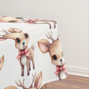 Nappe Illustration de motif de bébé cerf mignon en dessi