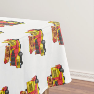 Nappe Illustration d'un camion de nourriture pour chien 