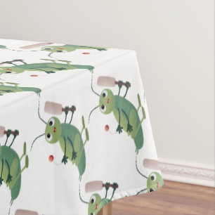 Nappe Illustration d'un insecte du cricket vert mou