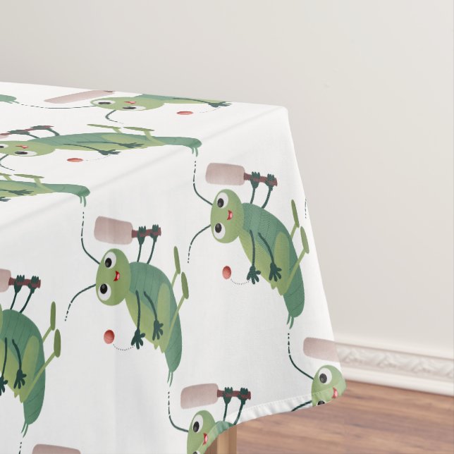 Nappe Illustration d'un insecte du cricket vert mou (In Situ)