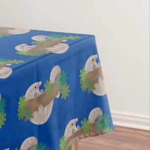 Nappe Illustration d'une anteure de pangolin mignonne