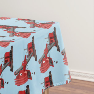 Nappe Illustration d'une pelle à vapeur rouge mou