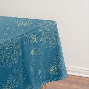 Nappe Illustration vintage Étoiles Sun Moon
