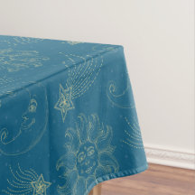 Illustration vintage Étoiles Sun Moon