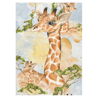 Nappe Image d'animal de portrait de girafe