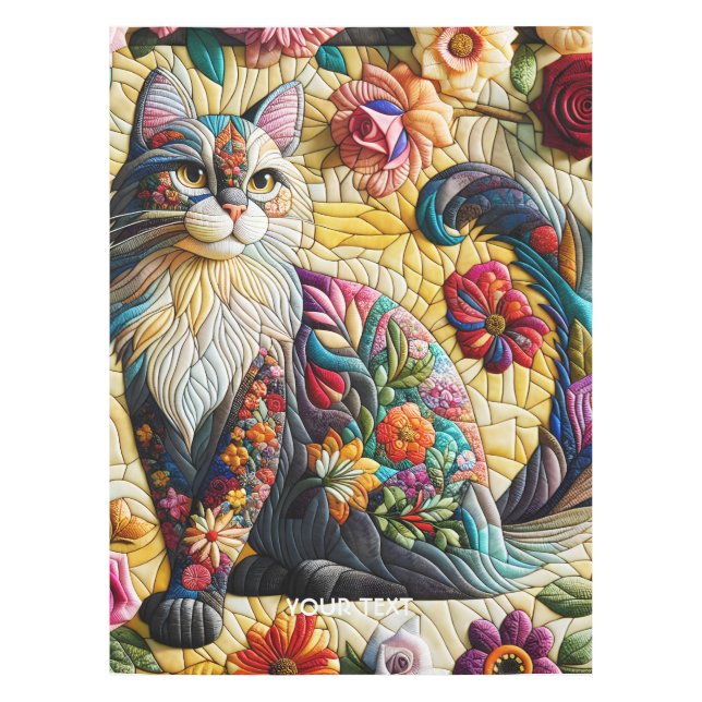 Nappe Imaginaire Cute Chat Vitrail (Devant)