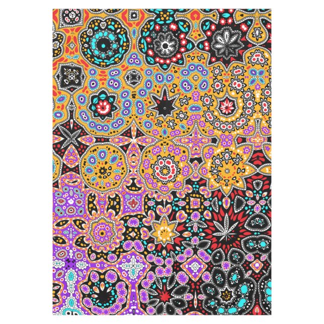 Nappe Imaginaire Gustav Klimt, élégant tapis de Bohême (Devant)