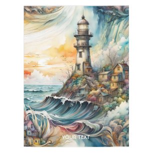 Nappe Imaginaire mignon phare Vivid tempête de dessin