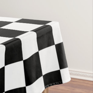 Nappe Impression numérique des échecs noirs et blancs