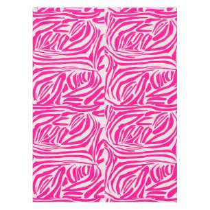 Nappe Impression zèbre rose