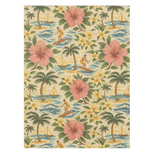 Nappe Imprimé de chemise hawaïenne délavé du milieu du s