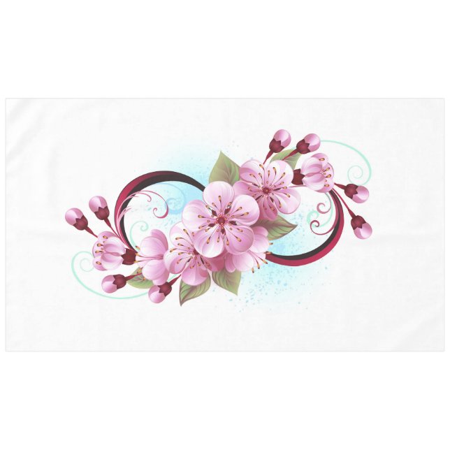 Nappe Infinité avec les fleurs Sakura (Devant (Horizontal))