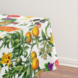 Nappe Italie, Italien, nourriture, pâtes, pizza, décor