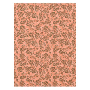 Nappe Iwalani Vintage Hawaïen Floral Papaye