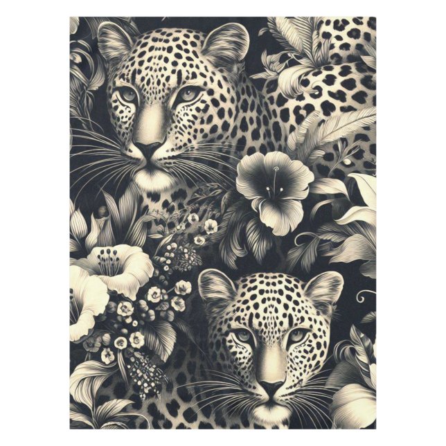 Nappe Jaguar de la Jungle vintage (Devant)