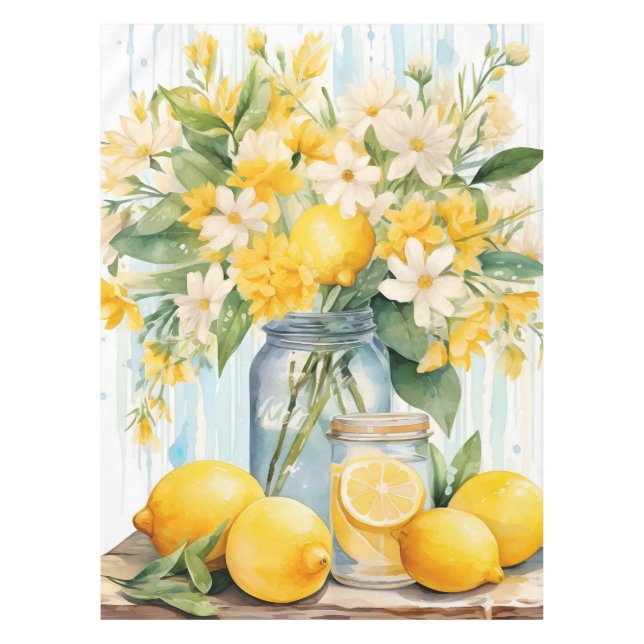 Nappe Jar à fleurs de citron d'été (Devant)