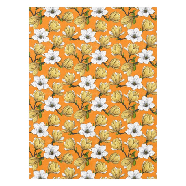 Nappe Jardin de Magnolia en jaune (Devant)