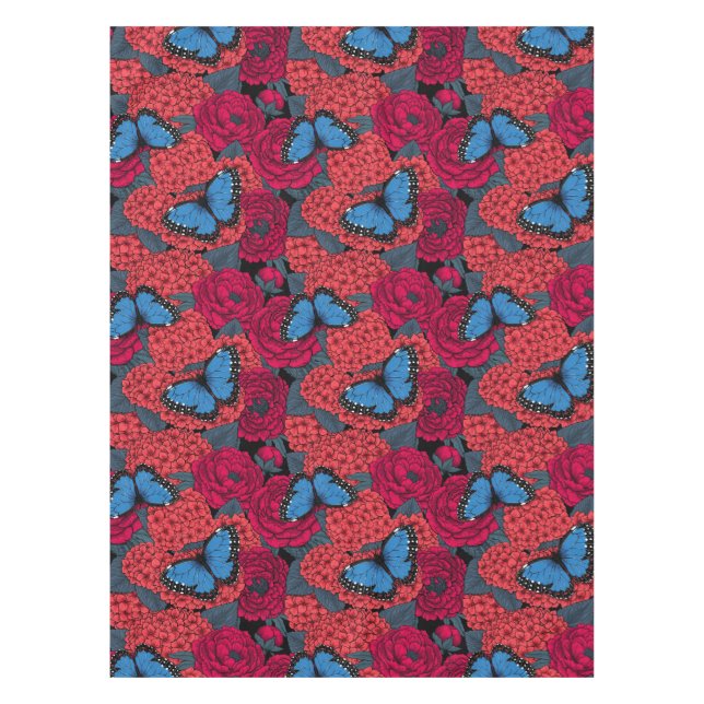 Nappe Jardin de morpho bleu (Devant)