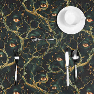 Nappe Jardin Gothique foncé Macabre Eyes Goblincore Hall
