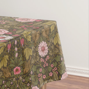 Nappe Jardin sauvage sur café brun