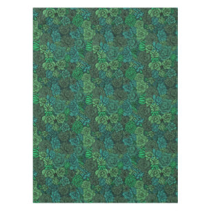 Nappe Jardin succulent en vert