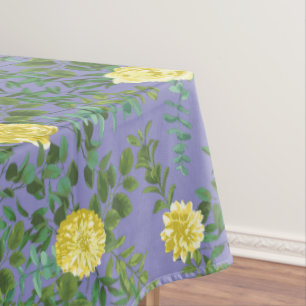 Nappe Jaune clair et périphérique Rose bleu Mariage flor