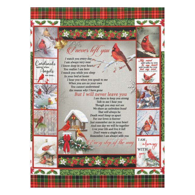 Nappe Je ne t'ai jamais quitté Noël Cardinal Nice Cadeau (Devant)