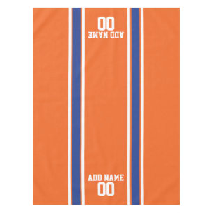 Nappe Jersey de sport personnalisé orange et bleu