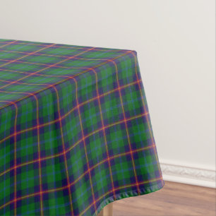 Nappe Jeune tartan jaune pourpre vert de clan écossais