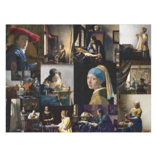 Nappe Johannes Vermeer - Patchwork de chefs-d'oeuvre