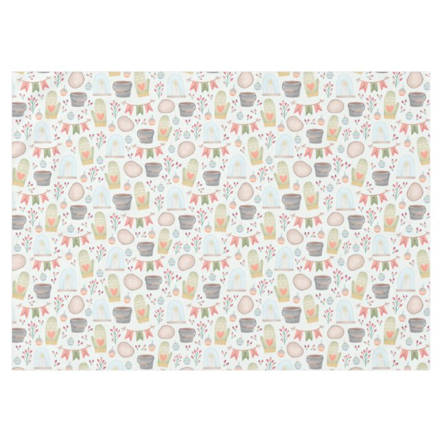 Nappe Joie de Noël mignonne Motif d'aquarelle transparen (Devant (Horizontal))