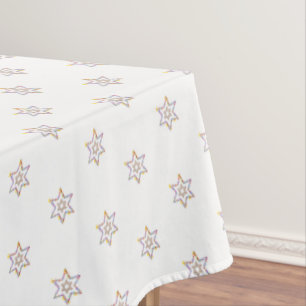 Nappe Joli 6 - Étoiles points sur blanc