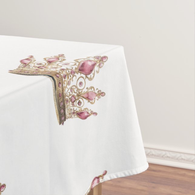 Nappe Joli baby shower moderne rose girly minimal (In Situ)