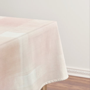 Nappe Joli carreau rose pêche crème