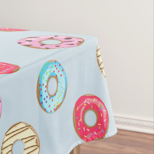 Nappe Joli motif de beignet glacé bleu clair