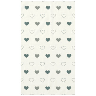 Nappe Joli motif de cœur simple vert crème