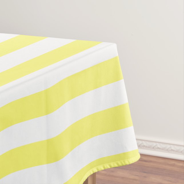 Nappe Joli Rayures Jaune & Blanc Sunny Personnalisées (In Situ)
