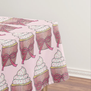 Nappe Jolie Fête des mariées de gâteau rose Cupcake Anni
