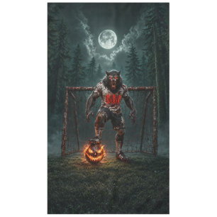 Nappe Joueur de football Loup-Garou Art Horreur Hallowee
