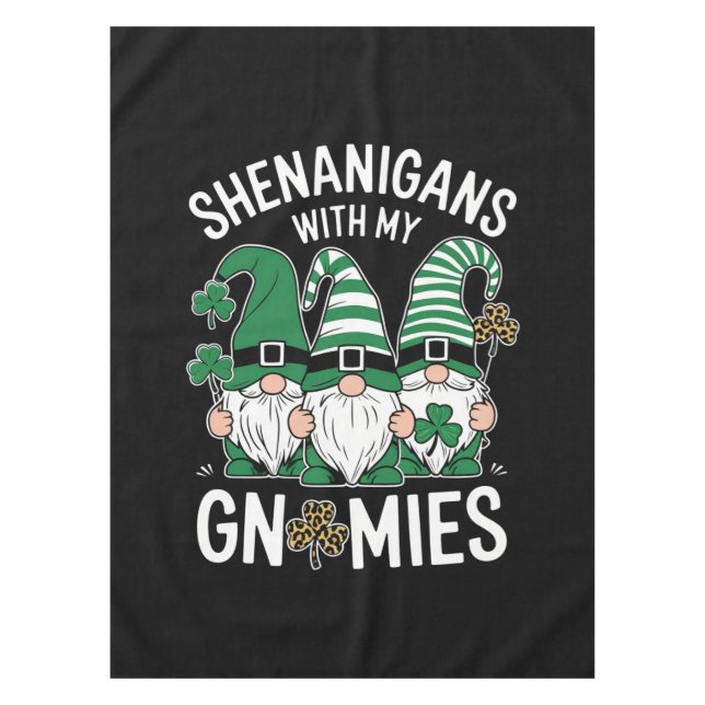 Nappe Jour de la Saint Patrick Lucky Shamrock Leopard Gn (Devant)