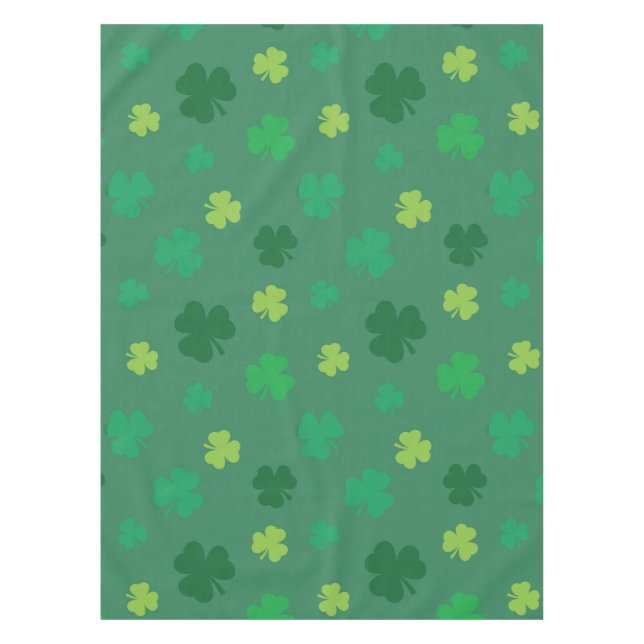 Nappe Jour de la Saint Patrick Motif Shamrock vert (Devant)