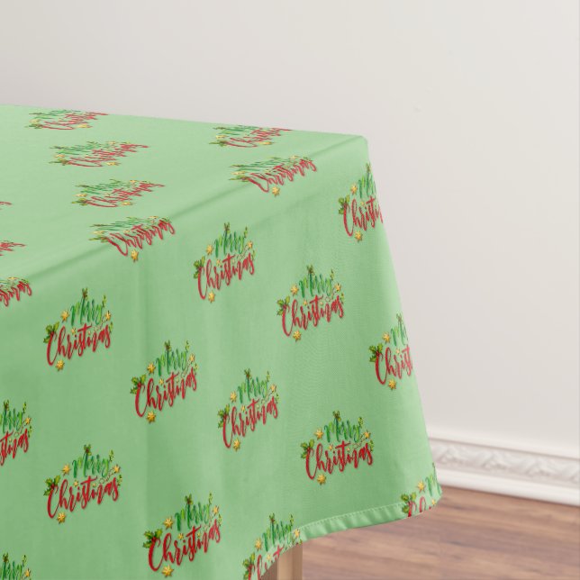 Nappe Joyeuse typographie de texte de Noël (In Situ)