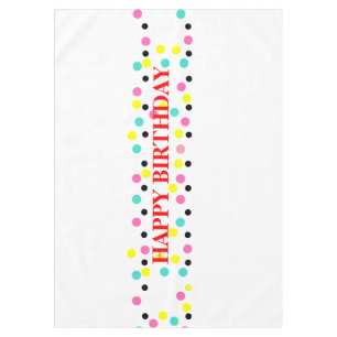 Nappe Joyeux Anniversaire Polka Dots